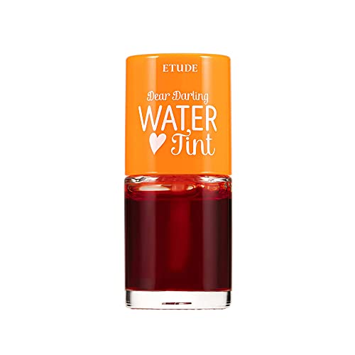 ETUDE Dear Darling Water Tint - Orange Ade (9g) | Vivid Color Lip Stain with Moisturizing Weightless & Non-sticky Finish Lip Stain | Smudge-proof Lip Tint | Korean Makeup, Kbeauty