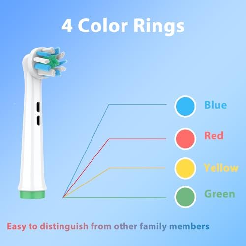 Replacement Heads Compatible with Oral B Braun Pro 100, 500, 1000, Vitality, Smart, Genius, Cross Bristles for Deeper Plaque Removal, Pack of 12 Electric Toothbrush Heads Refills, White