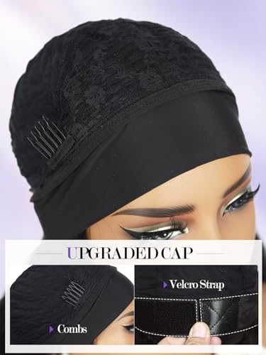Yaki Wavy Headband Wigs Black Kinky Straight Wear and Go Half Wig with Curly Wavy Ends for Women on the Go Synthetic Headband Blow Out Style Natural Hair Texture for Black Women