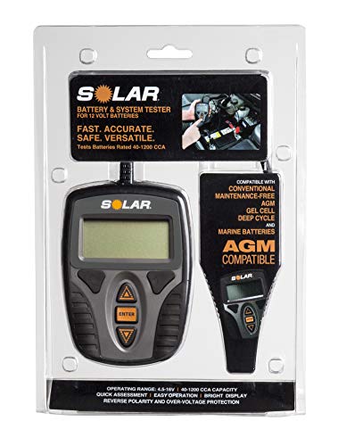 Clore Automotive SOLAR Digital 12V Battery and System Tester