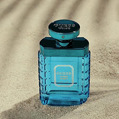 GUESS Uomo Acqua Eau de Toilette Cologne Spray For Men, 3.4 Fl. Oz.