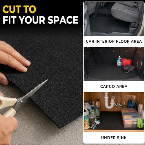 Golener 2-Pack Oil Spill Mats - Garage Floor Mat, Absorbent Oil Pad, Premium Maintenance Mat, Waterproof, Contain Liquid, Protect Garage Surface from Spill & Stain, Reusable, Durable, Black, 36”x60” - size: 2-Pack 36" x 60"