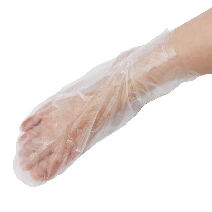 Segbeauty Paraffin Baths Liners for Feet, 200 Counts Thermal Foot Liners, Foot Covers with 200 Stickers for Snug Closure, Wax Bath Foot Bags for Paraffin Wax Machine Large