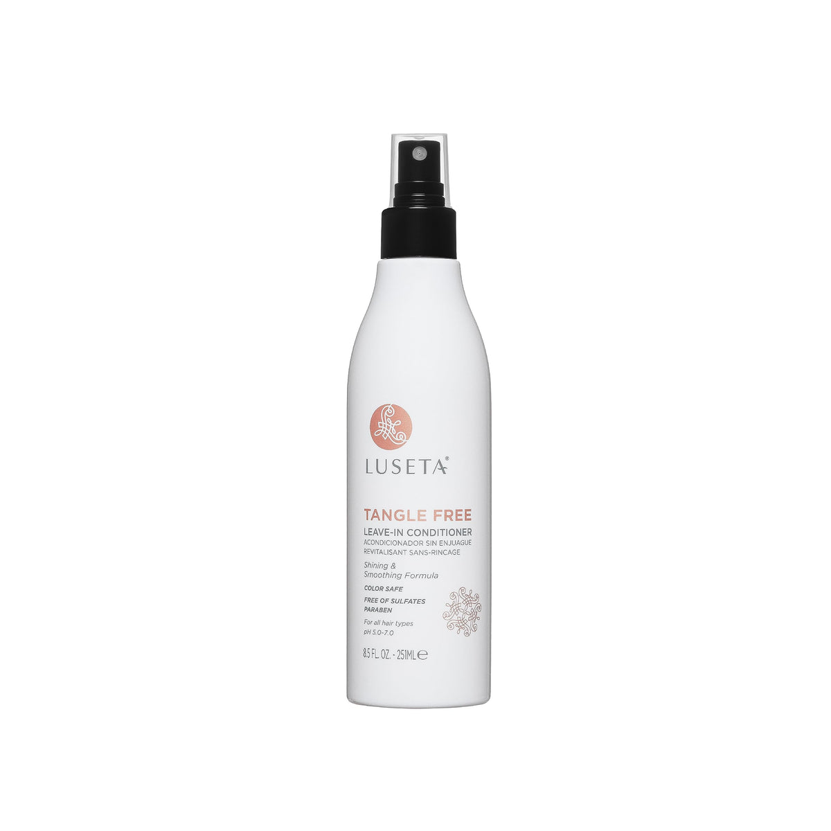 Luseta Tangle Free Leave-in Conditioner for Women Sulfate Free Conditioner for Detangling with Keratin and Argan Oil, Color Safe Leave in Conditioner for Curly and Wavy Hair 8.5oz