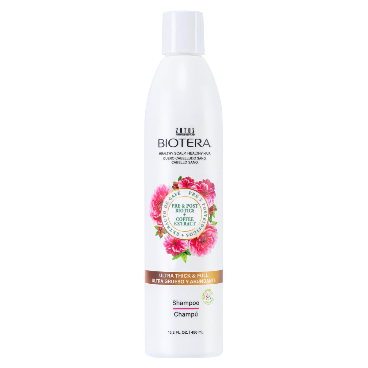 Biotera Ultra Thick & Full Volumizing Shampoo | Fine or Limp Hair | Microbiome Friendly | Vegan & Animal Test Free | Paraben & Sulfate Free | Color-Safe | 15.2 Fl Oz