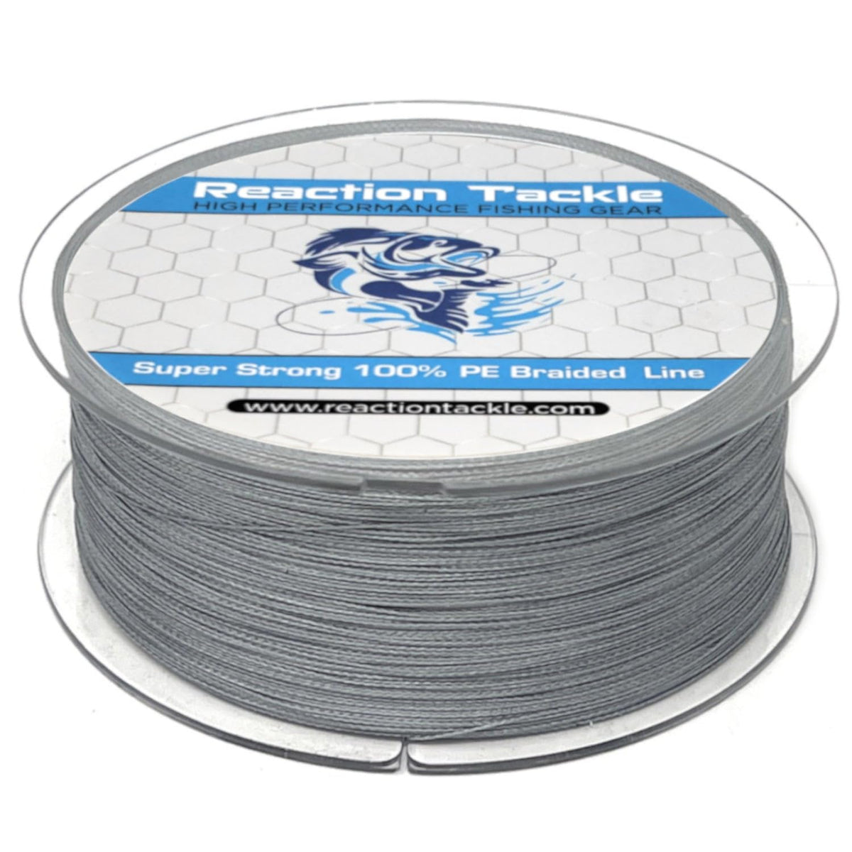 Reaction Tackle Braided Fishing Line Gray 10LB 150yd