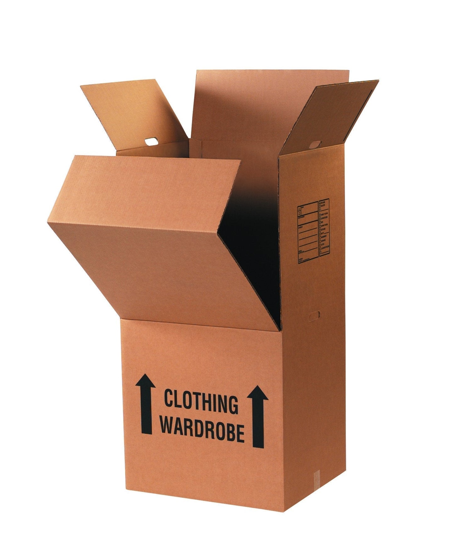 Partners Brand P242260WARDMS Large Wardrobe Moving Boxes, 24" Length x 22" Width x 60" Height, Kraft (Pack of 5)