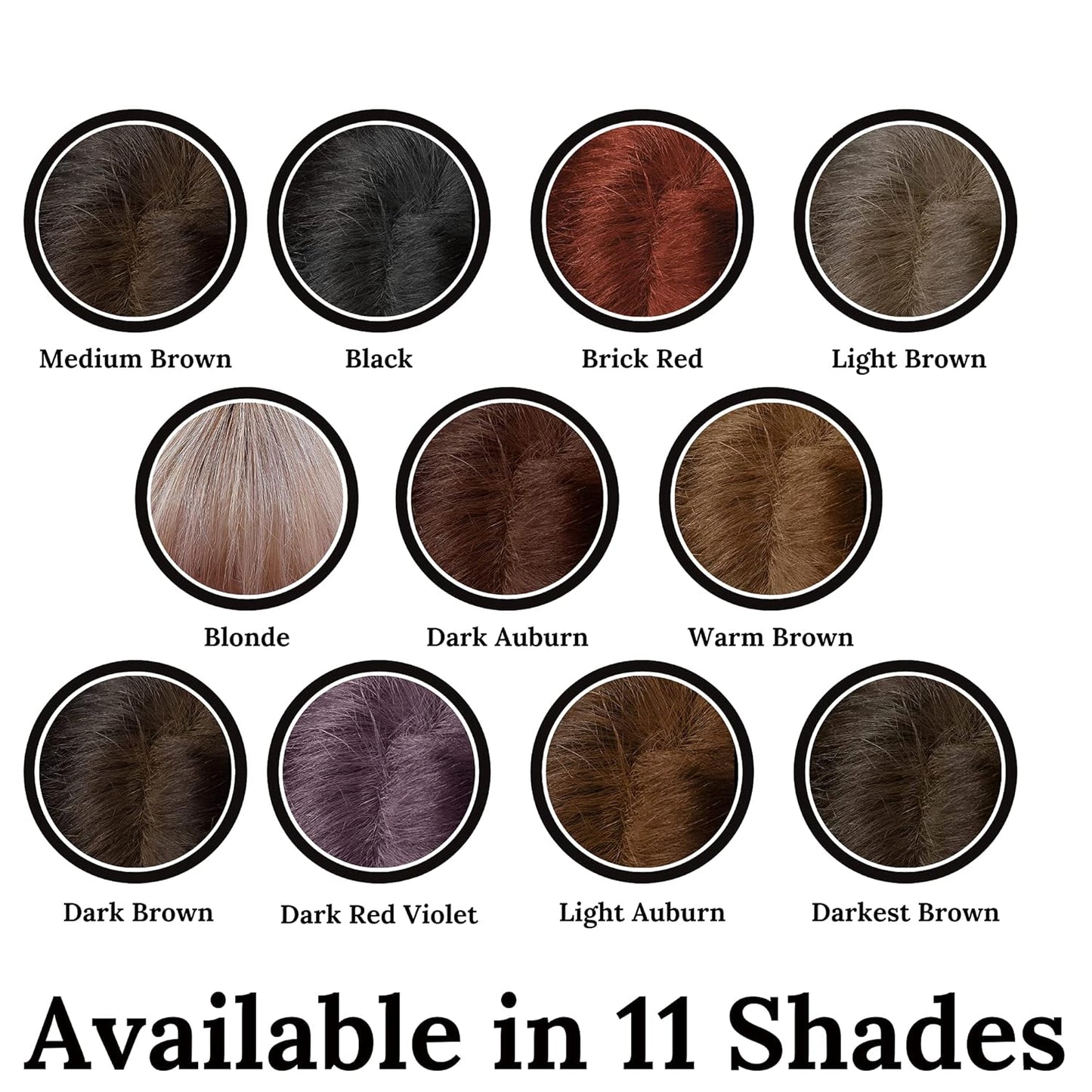 Hair Root Touch Up Powder - Light Auburn - 11 True-to-Nature Root Concealer Shades - Long-lasting, Fragrance Free, Talc & Paraben Free - With Brush