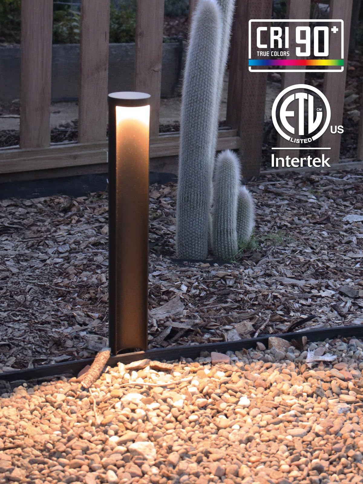 LEONLITE Low Voltage Landscape Lights 5CCT, 5W Anti-Glare LED Pathway Lights, Die-Casted Aluminum Housing, IP65 Waterproof for Outdoor Path Sidewalk Walkway, 1800K-5000K, ETL, Pack of 6