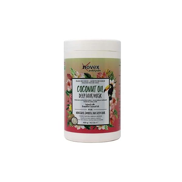 NOVEX Coconut Oil Hair Mask, with Pure 100% Organic Oil, 14 Oz, Jar