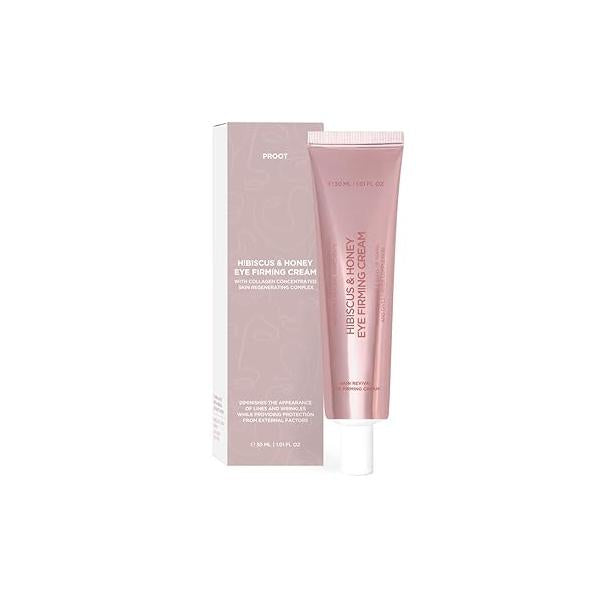 Hibiscus and Honey Eye Firming Cream with Hyaluronic Acid Skin Nourishing Complex | For Puffiness, Dark Circles Other Rejuvenating Skincare Puffy Eyes for Sensitive All Type Reviving Wrinkles