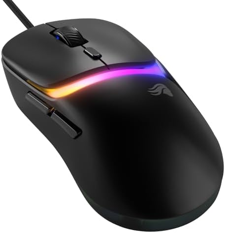GLORIOUS Model D3 Wired Gaming Mouse (Black) | 57g Ultralight Ergonomic Shell, 30K DPI BAMF Sensor, 130M Optical Clicks, 750 IPS Tracking, Custom RGB Lighting Elements