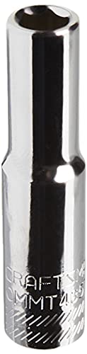 CRAFTSMAN Deep Socket, SAE, 1/4-Inch Drive, 1/4-Inch, 6-Point (CMMT43573) - size: 1/4"