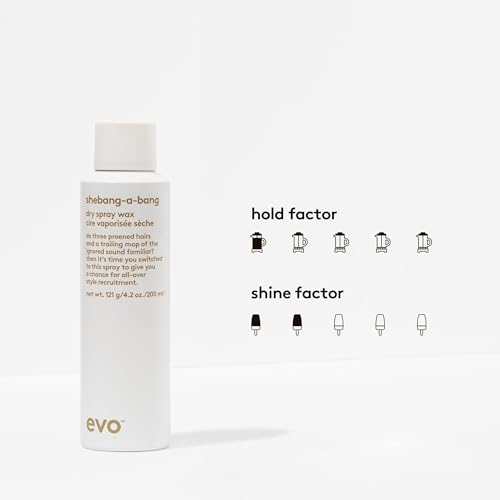 EVO Shebang-a-bang Dry Spray Wax - Provides Texture, Flexible Hold and Matte Finish - Styling Hair Spray Wax For All Hair Types, Wet or Dry Hair