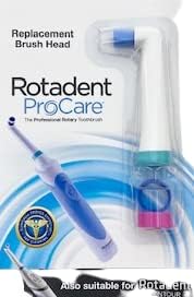 Hollow-Tip Replacement Brush Head; FITS The ROTADENT PROCARE/Contour Toothbrush Models ONLY (Does NOT FIT The Classic, Legacy, OR Plus Models)