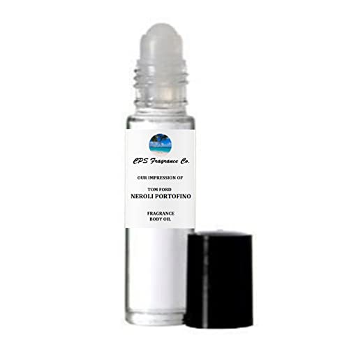 NEROLI PORTOFINO For Women & Men Type Hypoallergenic Pure Perfume Body Oil Roll On 1/3oz (10ml) CPS Fragrance Co. Impression made with Pure essential Oils + Organic Fractionated Coconut Oil