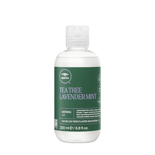 Tea Tree Lavender Mint Defining Gel, Lightweight Frizz Control, For Coarse, Curly + Dry Hair