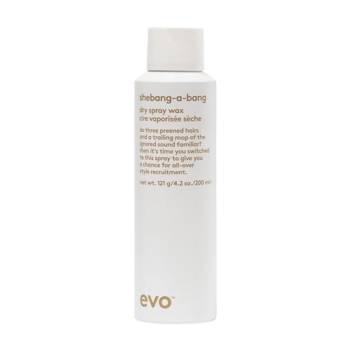 EVO Shebang-a-bang Dry Spray Wax - Provides Texture, Flexible Hold and Matte Finish - Styling Hair Spray Wax For All Hair Types, Wet or Dry Hair