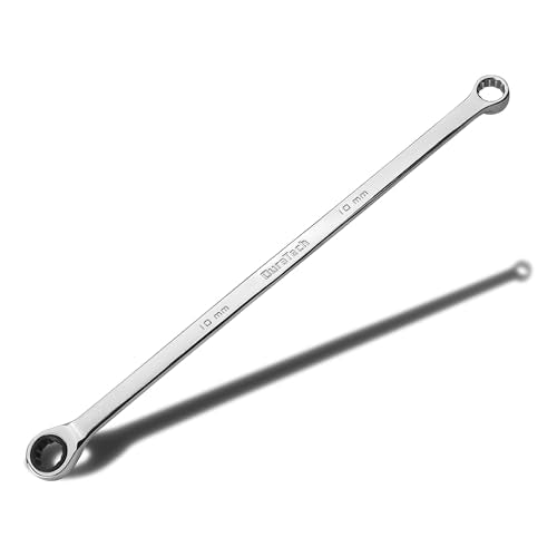 DURATECH 10mm Extra Long Ratcheting Wrench, Metric, CR-V Steel - size: 10mm