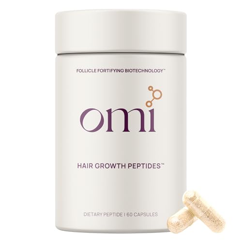 Women's Hair Growth Peptides Capsules, Doctor Recommended, Patented Follicle Fortifying Biotechnology, Clinically Shown to Reduce Hair Loss, 1-Month Supply