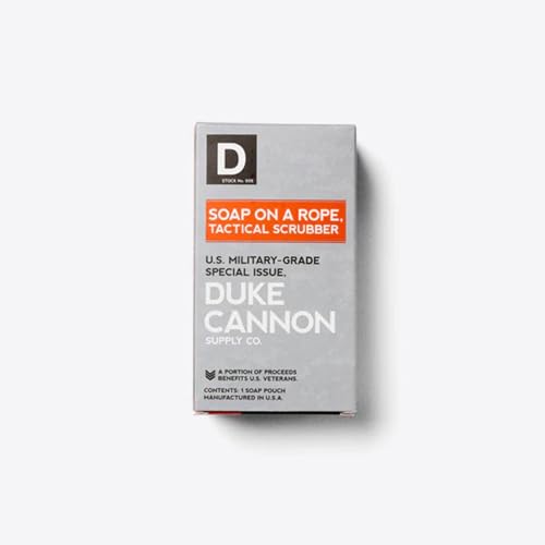 Duke Cannon Supply Co. Tactical Scrubber | U.S. Military-Grade Soap Pouch | Dual-Mesh Design for Hands & Feet | 550 Mil-Spec Paracord | Durable and Versatile for Home, Outdoor, or Field Use, 2 Pack