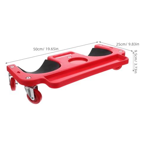 Car Repair Knee Pads with Portable Design and Sturdy Pe Support Structure, Comfortable Kneeling Cushion for Tile Work and Garage Maintenance, Sturdy Red Safety Kneeling Mat