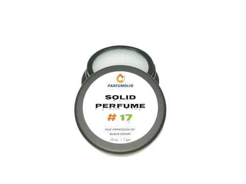 Solid Perfume #17 Inspired by Black Opium Women's Portable Non-Spill Fragrance Concentrated Long Lasting 7gm / 0.25 oz