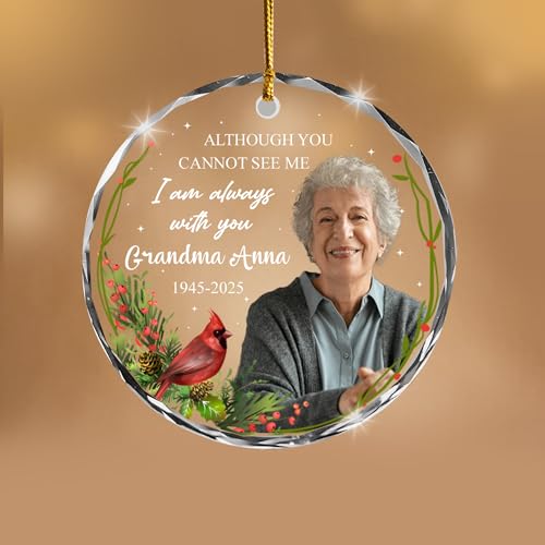 Personalized Cardinal Christmas Ornament Red Bird Ornament Christmas Memorial Birthday for Family Friends