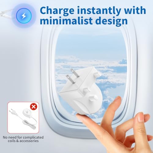 Wall Charger for Oral-B Braun Electric Toothbrush, Toothbrush Outlet Charger for Oral-B/Braun Most Models（Excluding iO 7/8/9/10 and Pulsonic Series） White