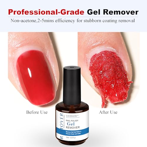 Gel Nail Polish Remover-1PC Professional Gel Remover Kit contains 2 Manicure Tools and 1 Nail File, No Need to Soak or Wrap, Easy & Quick to Remove Nail Polish at Home, Easy to Use