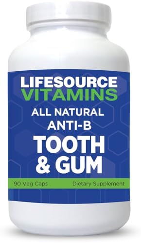 LifeSourceVitamins Tooth & Gum - Anti-B - Support - 90 Caps - Proprietary Formula - LVs, 1 Count (Pack of 1)