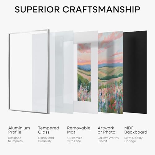 8x10 Silver Picture Frame (4 Count)
