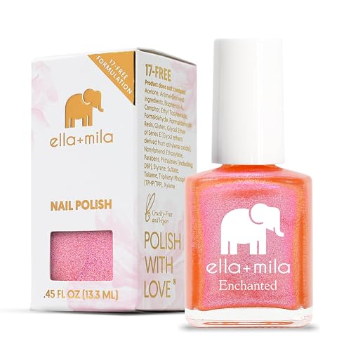 ella+mila Professional Nail Polish - Quick Dry Nail Polish - Long-Lasting & Chip Resistant Formula (Enchanted Collection - Aurora Lights - 0.45 fl oz)
