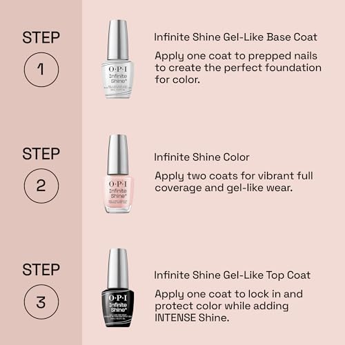 OPI Infinite Shine Long Wear Nail Polish | Opaque Bright Red Crème Gel Like Nail Polish | Vegan, Long Lasting, Streak Free