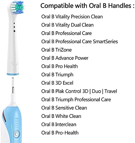 Replacement Brush Heads for Oral B Compatible Electric Toothbrush Heads, Including 4 Precision, 4 Floss, 4 Cross and 4 Whitening - 16 Variety Pack