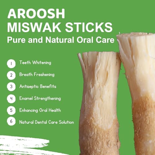 Miswak Sticks for Teeth Organic | Siwak Toothbrush Stick | Sustainable Tooth Stick for Oral Care | Natural Chew Sticks for Humans | Meswak Miswak Holder-Free | African Toothbrush Stick | مسواك (12)