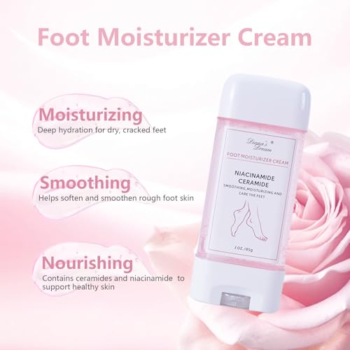 DIANA'S DREAM Foot Cream Moisturizer, Dry|Cracked Foot Repair Ultra-Hydrating Foot Cream Moisturizer, Foot Repair Skin Healing Ointment for Cracked Heels and Dry Feet, 3 oz (1)