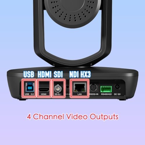 AI Auto Tracking PTZ Camera, 20X Zoom Live Streaming HDMI SDI PTZ Camera for Church Worship and Live Event, LV20, Not NDI