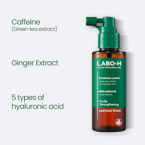 Scalp Strengthening Spray for Hair Growth & Anti-Loss | Vegan Tonic Serum, Instant Cooling & Soothing with Rosemary and Peppermint Oil, Sulfate Free, Korean, 3.38 Fl oz.