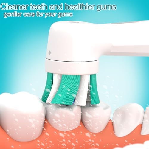 Replacement Heads Compatible with Oral B iO Electric Toothbrush, Soft Toothbrush Heads Fit for Oral-B iO 2/3/4/5/6/7/8/9/10 Series with Covers (White, 8 Count (Pack of 1))