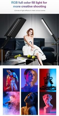REFLEX CAMERA RGB Handheld Portable LED Light Stick - 3000K-6500K Adjustable Color Temp, Vibrant RGB Spectrum, Lightweight, Rechargeable, Ideal for Photography & Video, Easy Controls