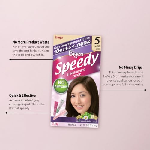 Bigen Speedy Conditioning Color Refill: 6 Medium Brown - 3 Pack