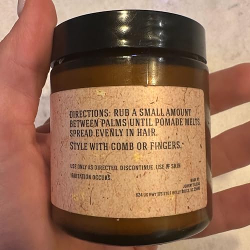 Water Based Pomade | Strong Hold, High Shine, Organic Styling for Men | Promotes Healthy Hair Growth & Helps Hydrate Dry Skin (Original, 4 Ounce) US Made, Veteran Owned