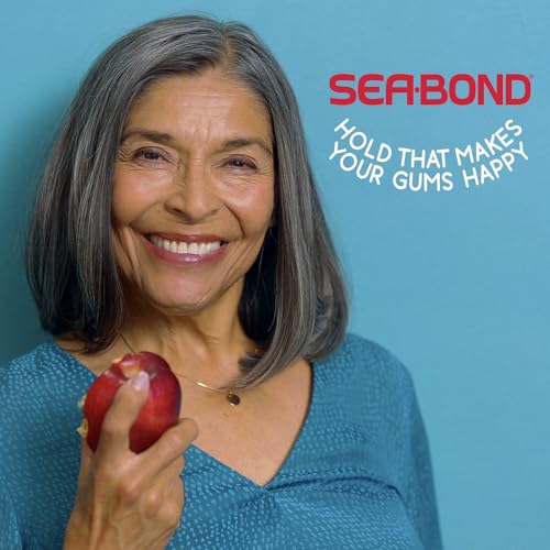 Sea-Bond Secure Denture Adhesive Seals, Original Uppers, Zinc-Free, All-Day-Hold, Mess-Free, 30 Count (Pack of 4)