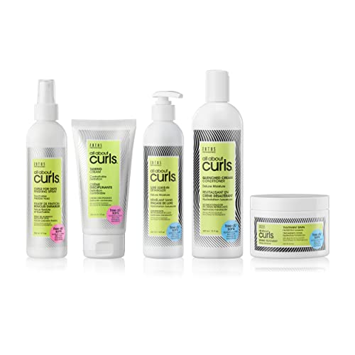 ALL ABOUT CURLS Smoothing Cream | For Curly Hair Styling | Moisturize, Define & Enhance Texture | Reduce Frizz & Boost Shine | Controllable Definition | Vegan & Cruelty Free | Sulfate & Paraben Free
