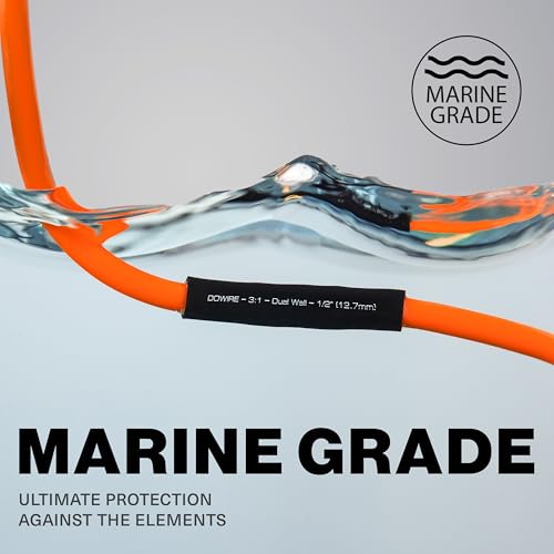 Dowire Heat Shrink Tubing 1/8" - Adhesive Lined - 3:1 Ratio - Waterproof Marine Grade Shrink Tube - Wire Shrink Wrap Tubing - Black - 50 Feet - color: Black, size: 1/8" - 50 Ft