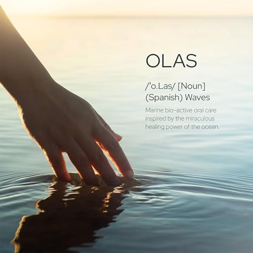 Olas Alcohol Free Mouthwash & Oral Rinse - Marine Bio-Active Mouth Rinse With Essential Oils & Antioxidants for a Healthy Oral Microbiome - Fluoride Free Natural Mouthwash (200 ml)