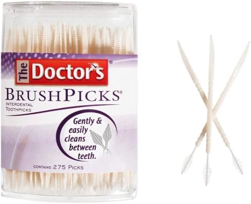 The Doctor's BrushPicks Interdental Toothpicks, 275 Count (Pack of 3)