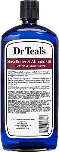 Dr. Teal's Foaming Bath Variety Gift Set (2 Pack, 34oz Ea.) - Soothe & Sleep Lavender, Moisturizing Shea Butter & Almond Oil - Essential Oils Blended with Pure Epsom Salt Ease Pain & Relieve Stress