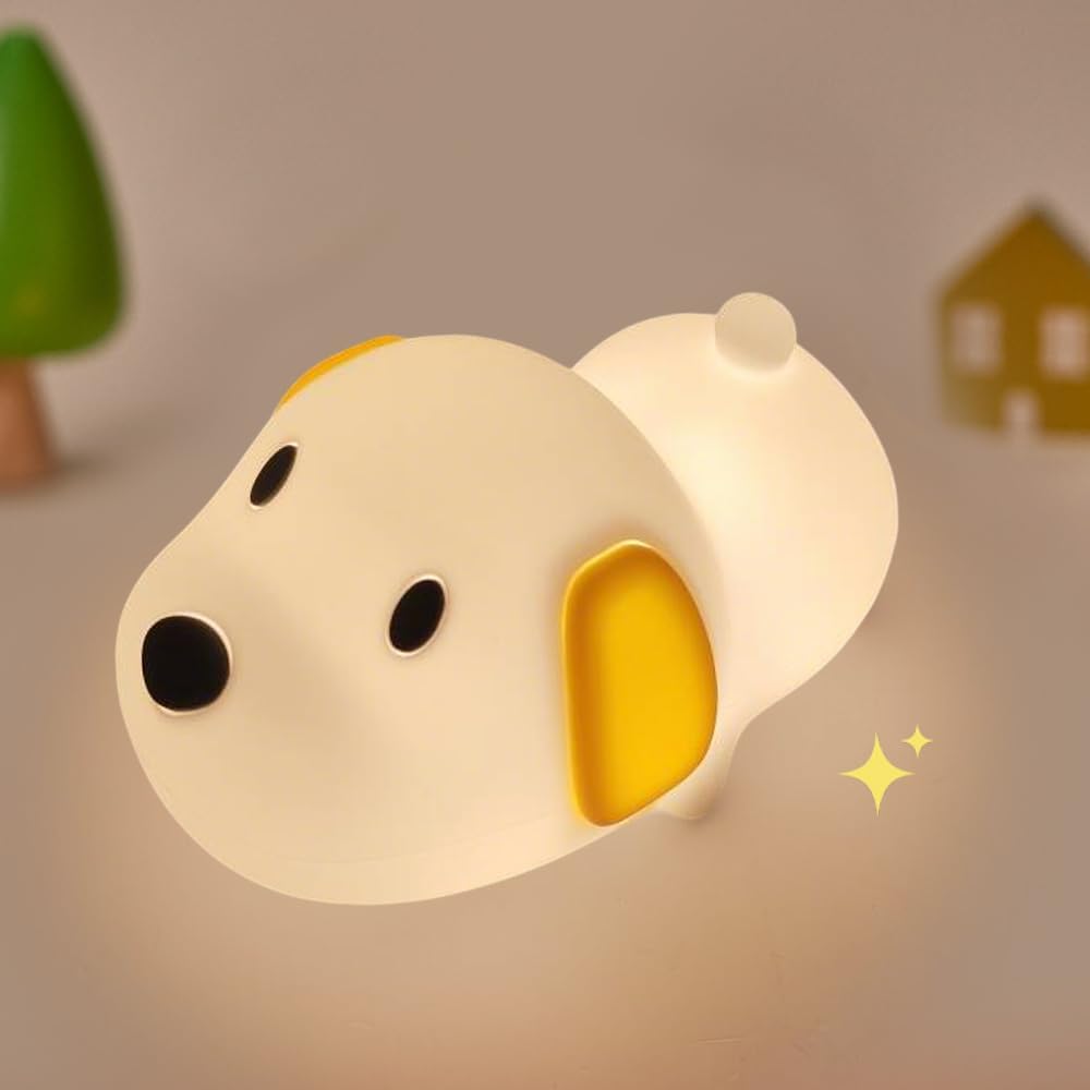 S NMT Cute Duck Night Light for Children,Soft Silicone Sleep Light with USB Rechargeable,Touch Sensor Nightlights for Kids Room Gift